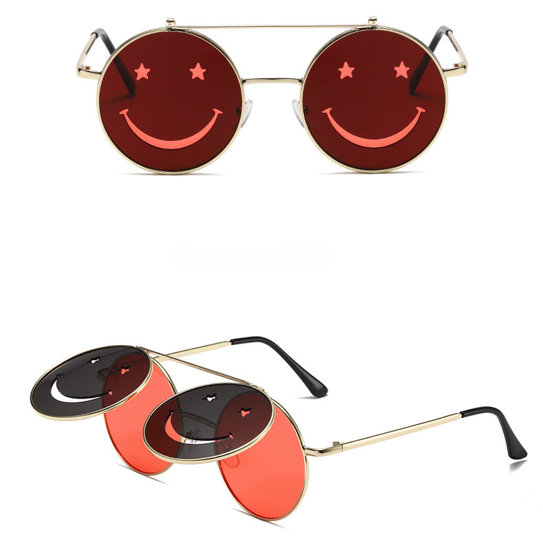 Wholesale PC Flip Round Sunglasses